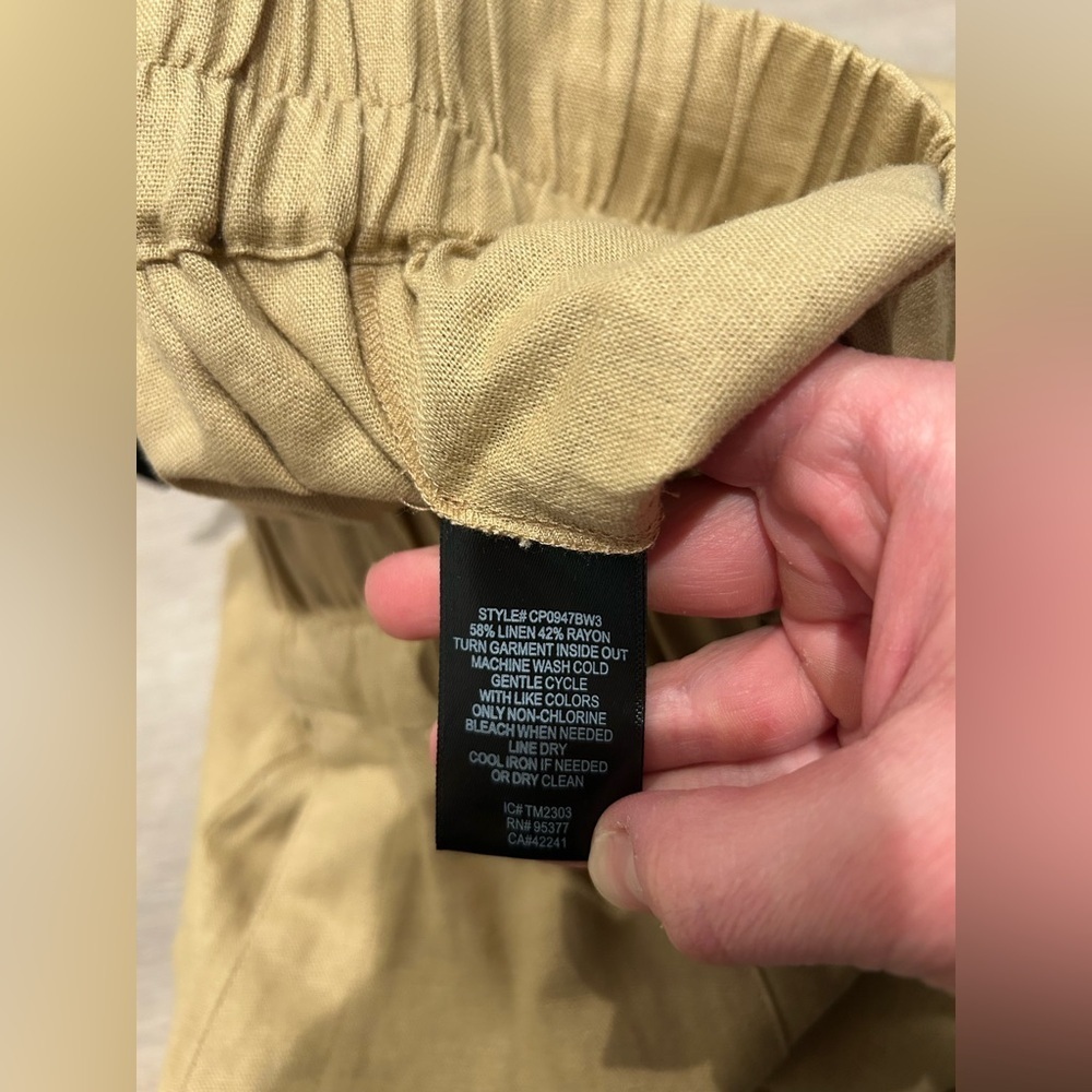 SANCTUARY Stella Tie Waist Side Cutout Pants in True Khaki / Size XS / - Picture 8 of 9